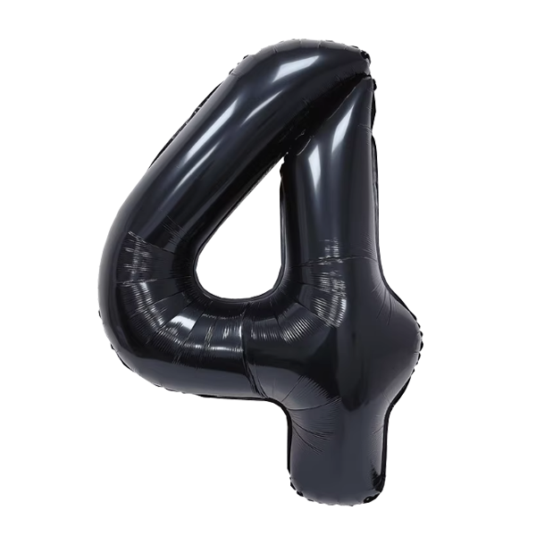 Numbers Black 40"