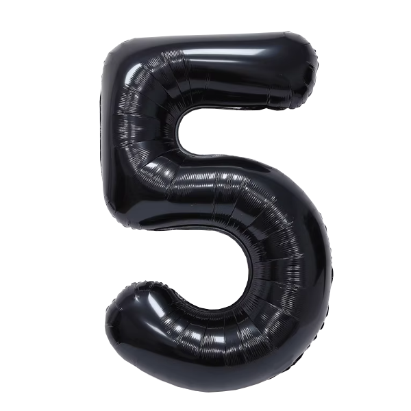 Numbers Black 40"