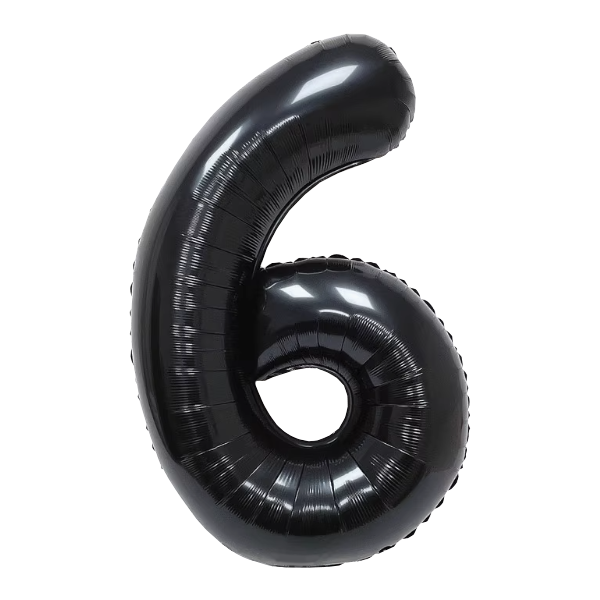 Numbers Black 40"