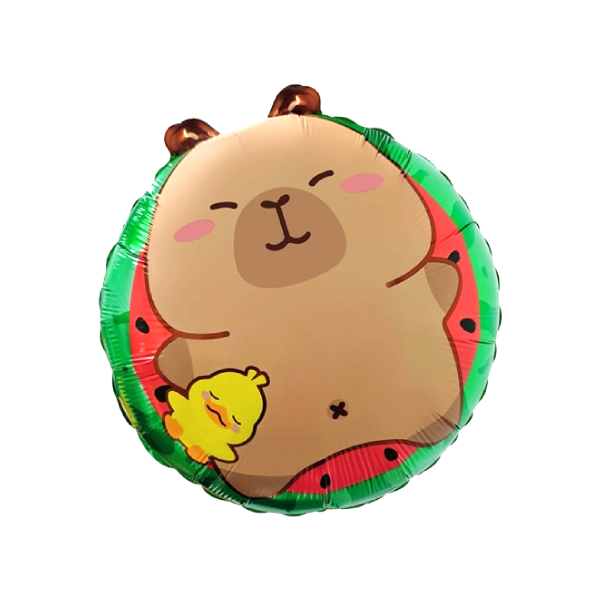 Cartoon Capybara Watermelon 23"
