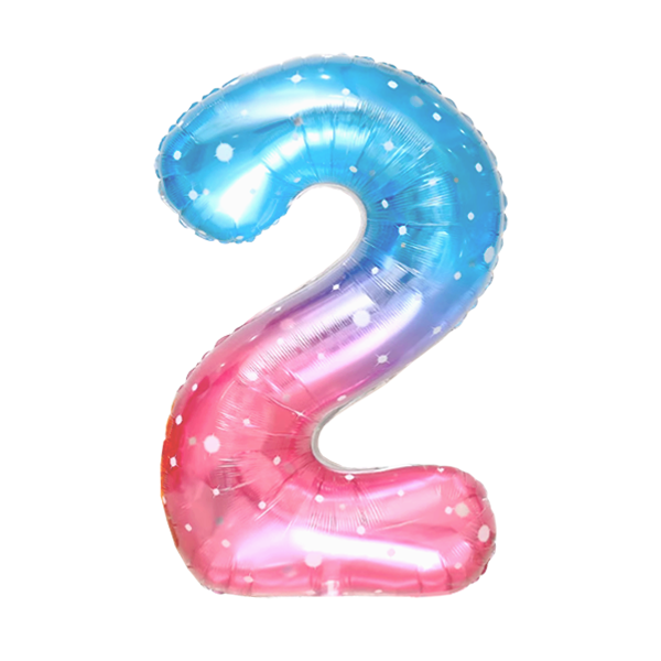 Numbers Jelly Gradient Sky 40"