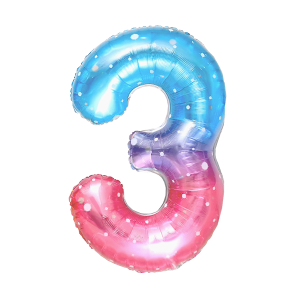 Numbers Jelly Gradient Sky 40"