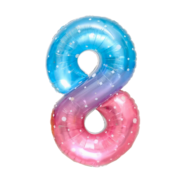 Numbers Jelly Gradient Sky 40"
