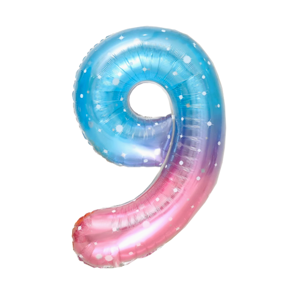 Numbers Jelly Gradient Sky 40"