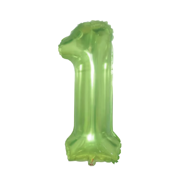 Numbers Jelly Green 40"