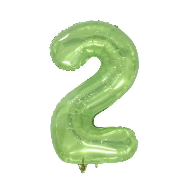 Numbers Jelly Green 40"