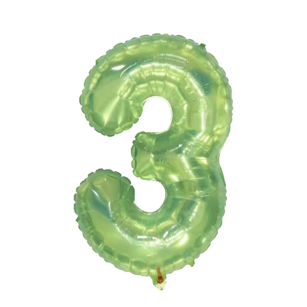 Numbers Jelly Green 40"
