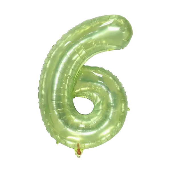 Numbers Jelly Green 40"