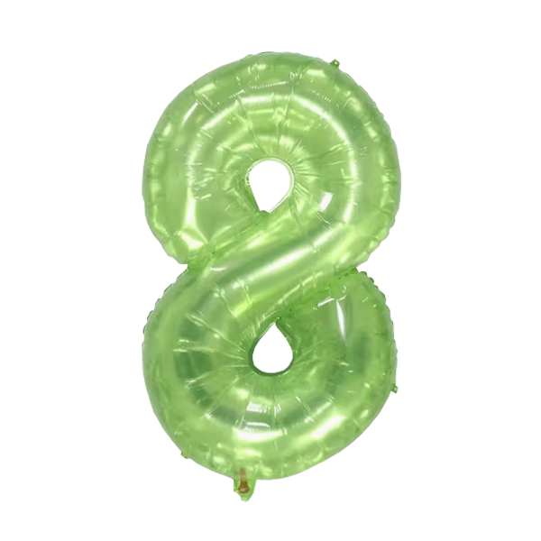 Numbers Jelly Green 40"