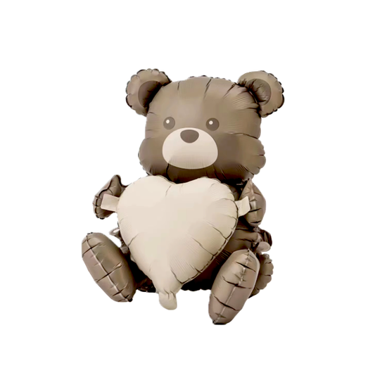 3D Pastel Bear with Heart 27"