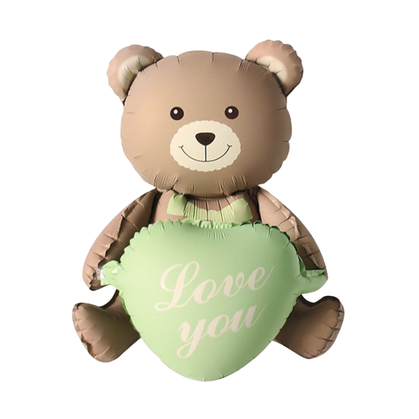 3D Pastel Bear with Love 42"