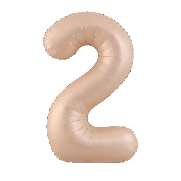 Numbers Pastel Caramel 40"