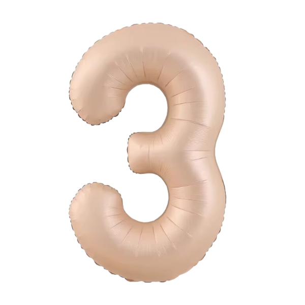Numbers Pastel Caramel 40"