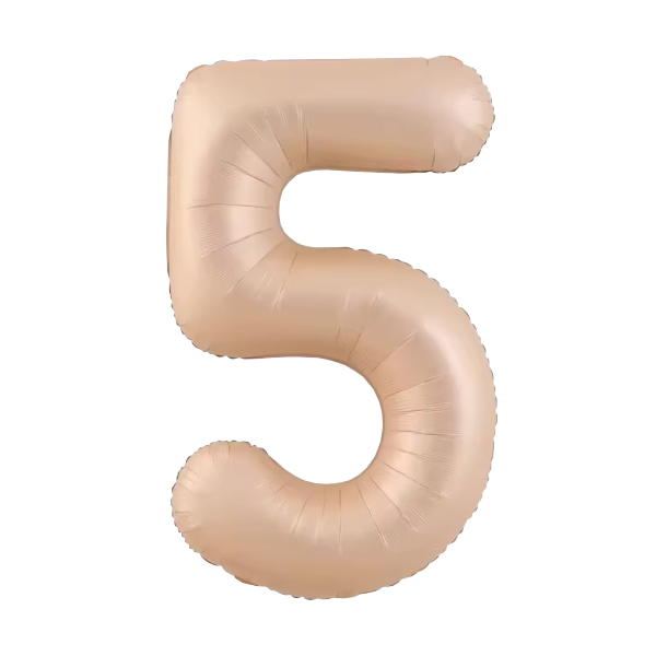 Numbers Pastel Caramel 40"