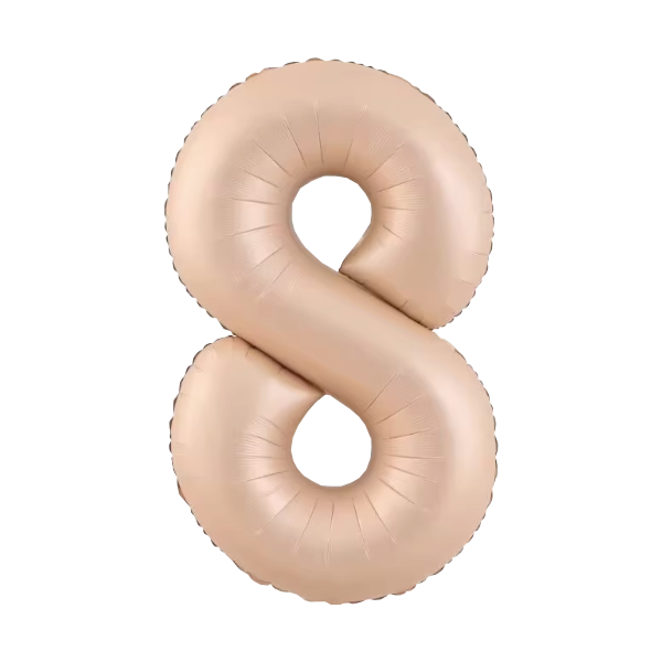 Numbers Pastel Caramel 40"