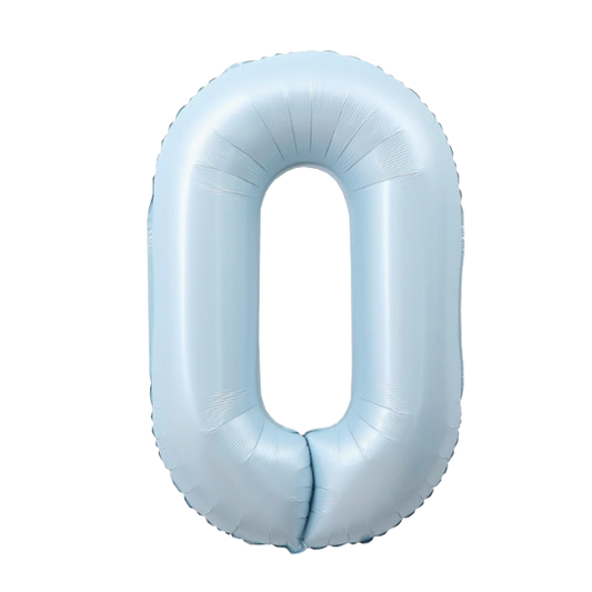 Numbers Pastel Blue 40"
