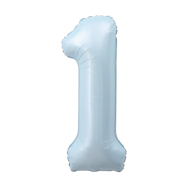 Numbers Pastel Blue 40"