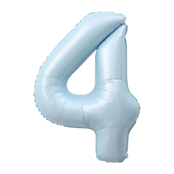 Numbers Pastel Blue 40"