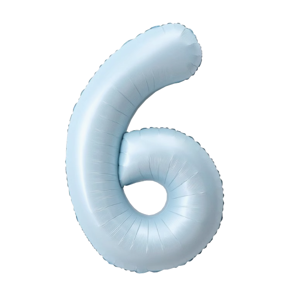 Numbers Pastel Blue 40"