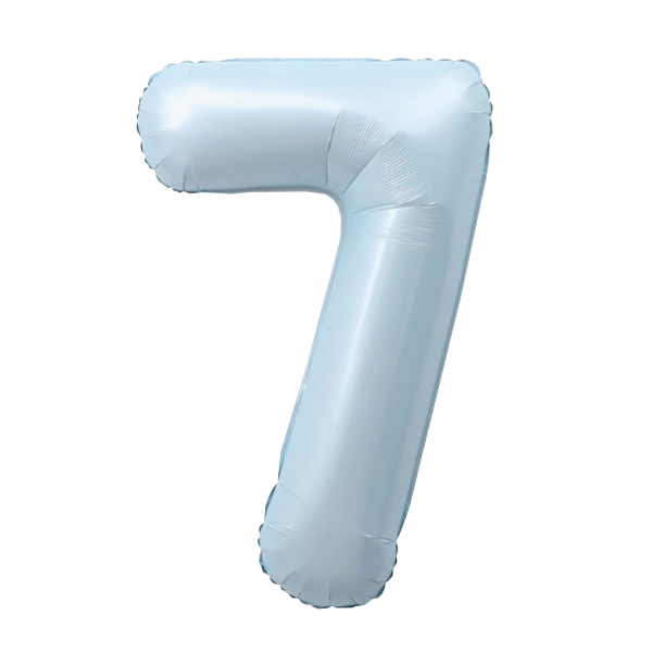Numbers Pastel Blue 40"