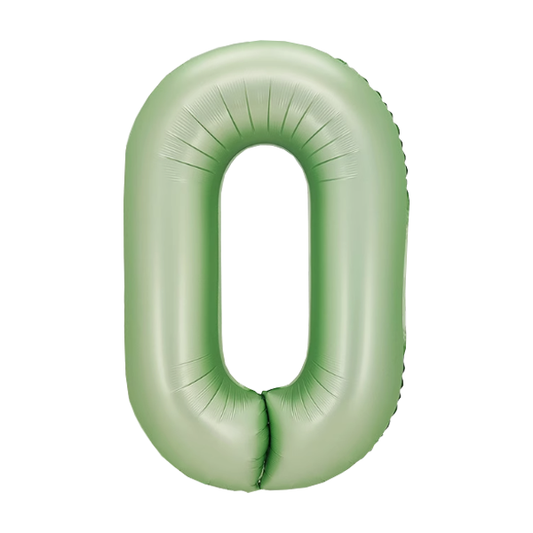 Numbers Pastel Green 40"