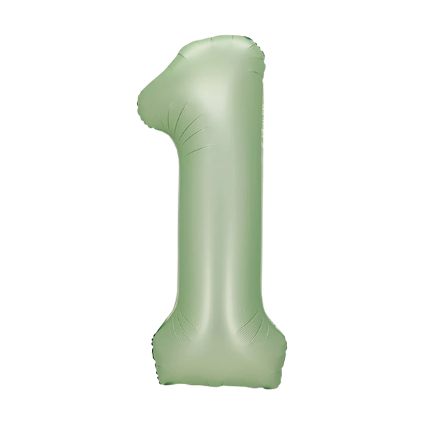 Numbers Pastel Green 40"