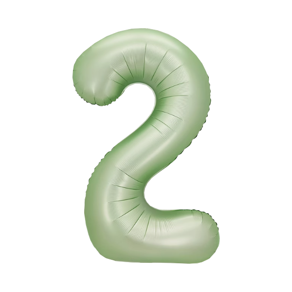 Numbers Pastel Green 40"