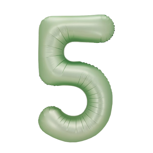Numbers Pastel Green 40"