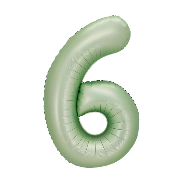 Numbers Pastel Green 40"