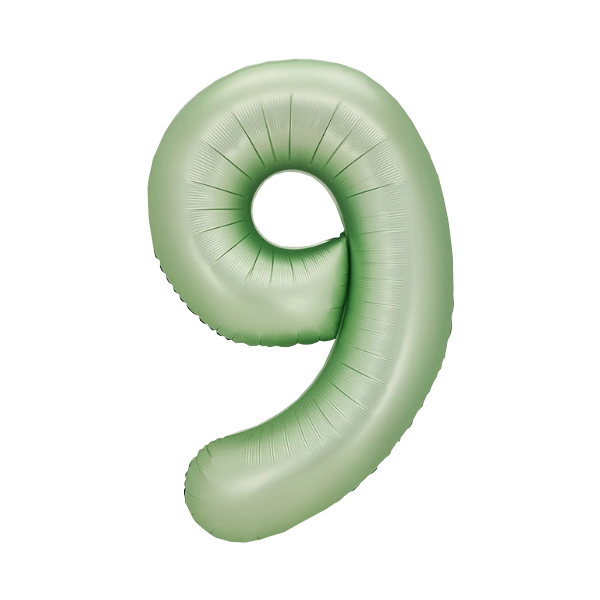 Numbers Pastel Green 40"