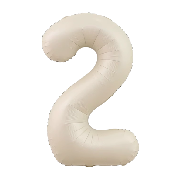 Numbers Pastel Cream 40"