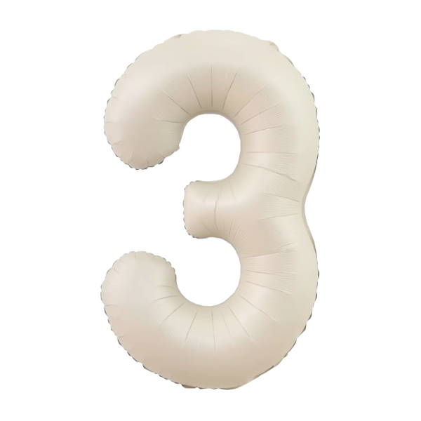 Numbers Pastel Cream 40"