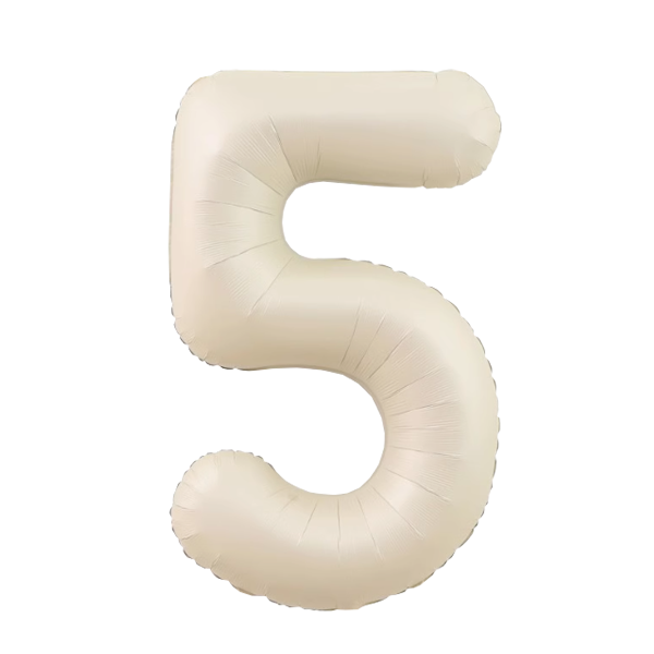 Numbers Pastel Cream 40"