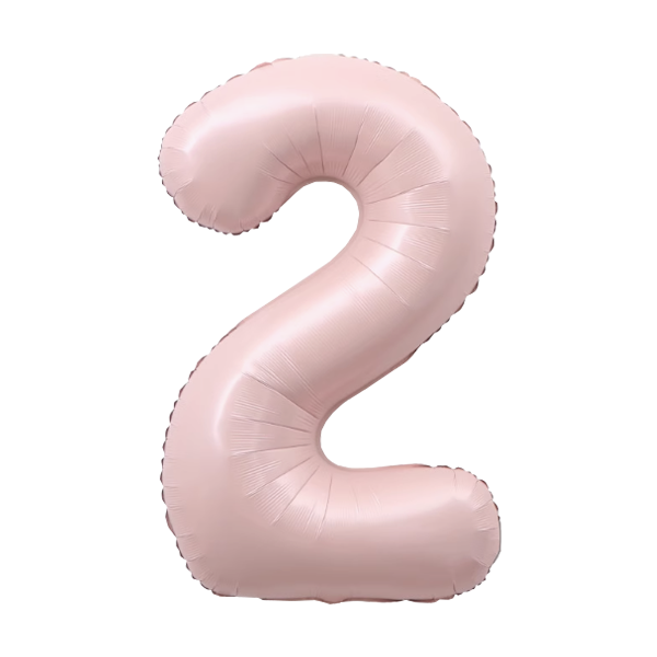 Numbers Pastel Pink 40"