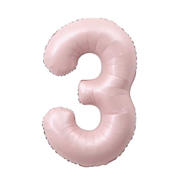 Numbers Pastel Pink 40"