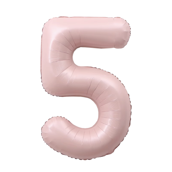 Numbers Pastel Pink 40"