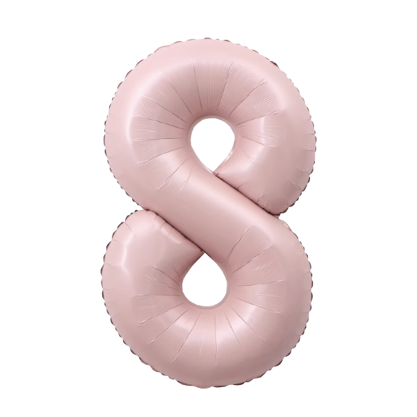Numbers Pastel Pink 40"