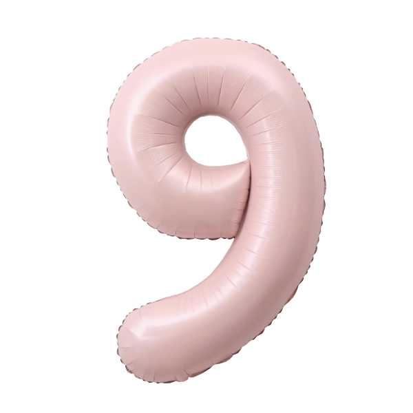 Numbers Pastel Pink 40"