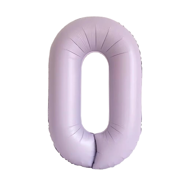 Numbers Pastel Purple 40"