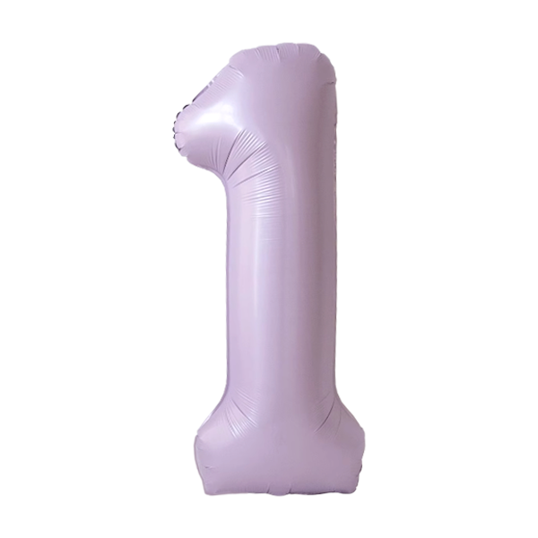 Numbers Pastel Purple 40"