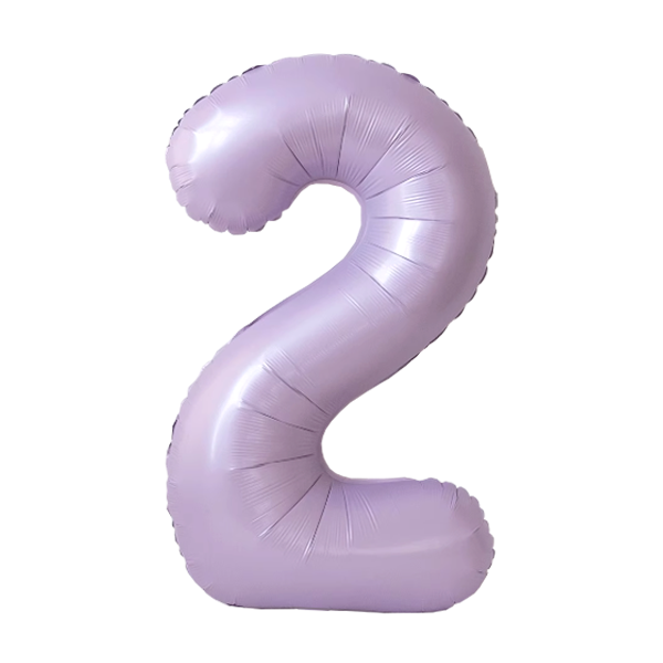 Numbers Pastel Purple 40"