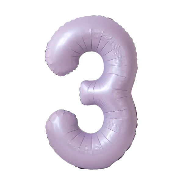 Numbers Pastel Purple 40"