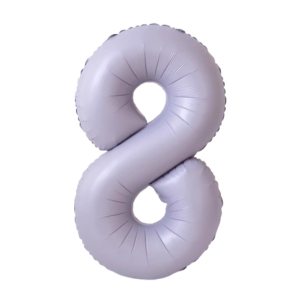 Numbers Pastel Purple 40"