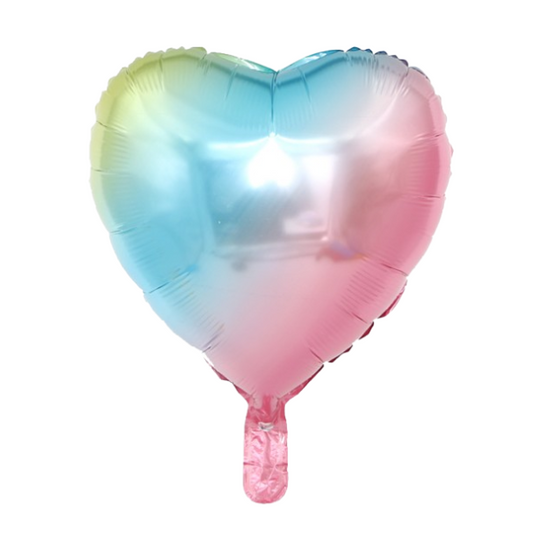 Rainbow Heart 18"