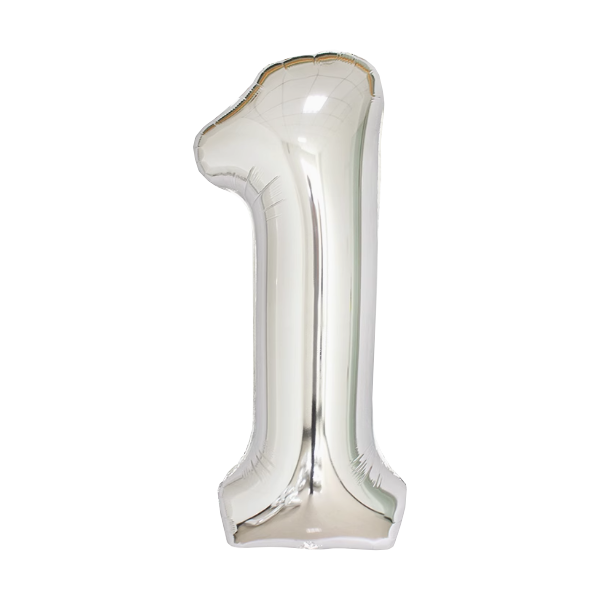Numbers Silver 40"