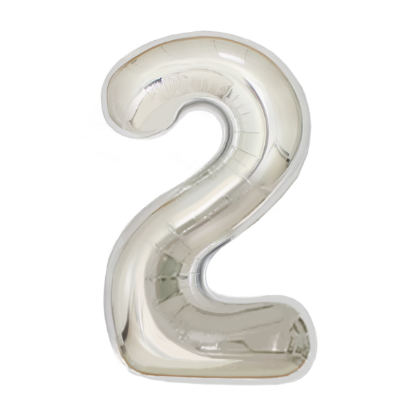 Numbers Silver 40"