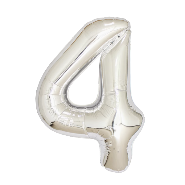 Numbers Silver 40"