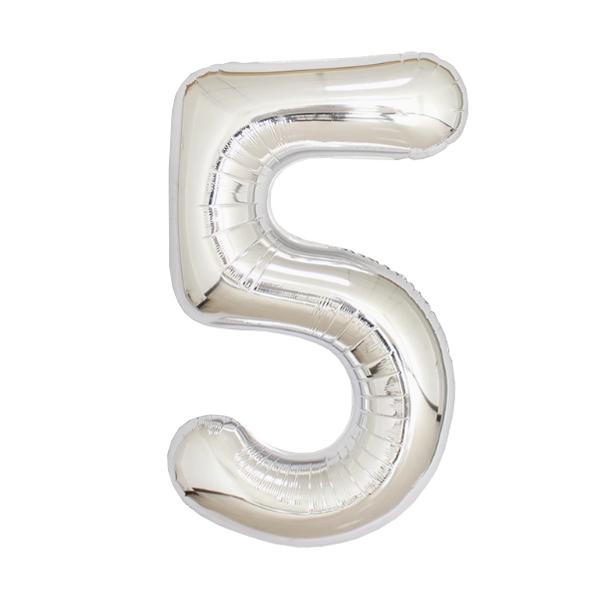 Numbers Silver 40"