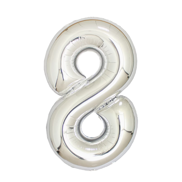 Numbers Silver 40"