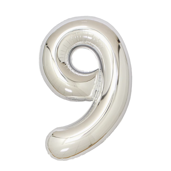 Numbers Silver 40"